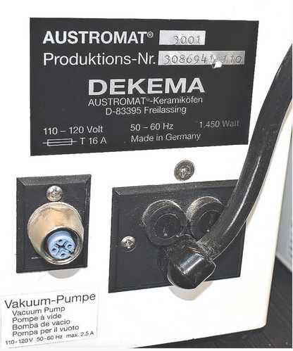 REFURBISHED DEKEMA AUSTROMAT 3001 DENTAL FURNACE OVEN 90DAYWARRANTY WATCH VIDEO