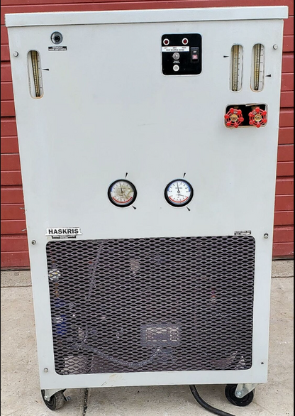 HASKRIS DUAL PUMP WATER CHILLER FLOWMETER HEAT EXCHANGER RECIRCULATING FREE SHIP