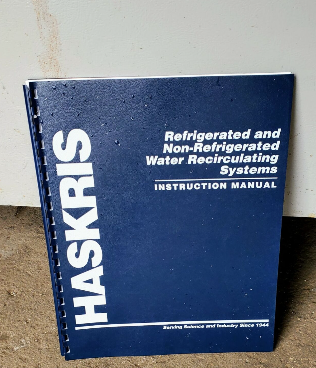 HASKRIS DUAL PUMP WATER CHILLER FLOWMETER HEAT EXCHANGER RECIRCULATING FREE SHIP