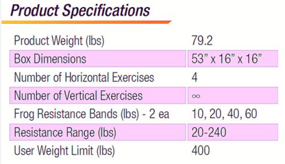 THE FROG FITNESS TOTAL BODY FULL CORE TRAINING EXERCISE EQUIPMENT FREE SHIPPING