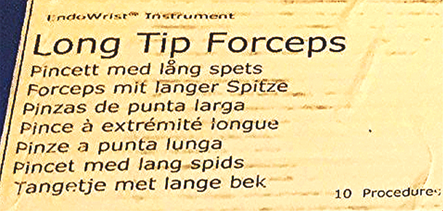 NEW 8mm 400048 LONG TIP FORCEPS ENDOWRIST INSTRUMENT INTUITIVE SURGICAL FREESHIP