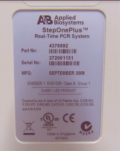 Applied Biosystems StepOnePlus 96Well PCR Thermocycler "90DAYWARRANTY" FREE SHIP