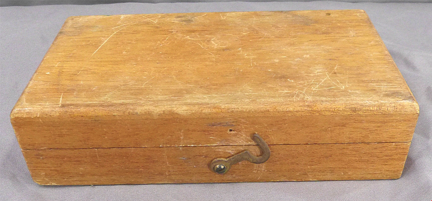 16 Pc 1mg - 50g Brass Apothecary Jewelry Lab Scale Calibration Weights Wood Box