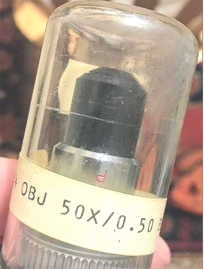 RARE COLLECTIBLE LEITZ P50X/0.50P GEMOLOGY MICROSCOPE OBJECTIVE LENS FREESHIP