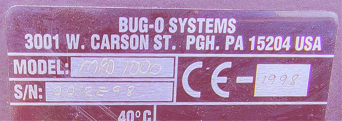 BUG-O SYSTEMS MPD1000 MASTER DRIVE WELD TRACK PORTABLE MOTION CONTROL WATCHVIDEO