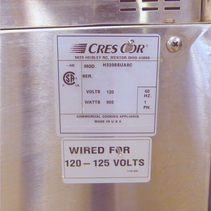 CRES COR H339SSUA8C Warming Cabinet Single Door w/ CLASSIC CONTROLS FREE SHIP