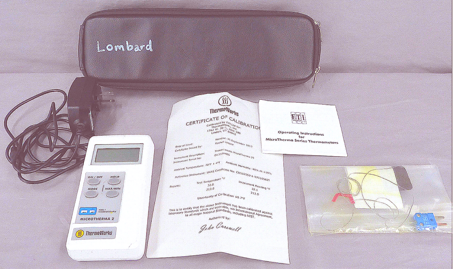 THERMOWORKS MICROTHERMA 2 Type T THERMOMETER CASE -210° to 410°C ±0.2°C FREESHIP