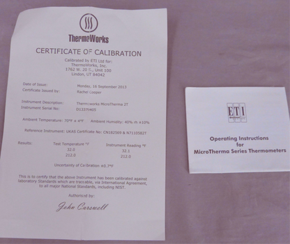 THERMOWORKS MICROTHERMA 2 Type T THERMOMETER CASE -210° to 410°C ±0.2°C FREESHIP