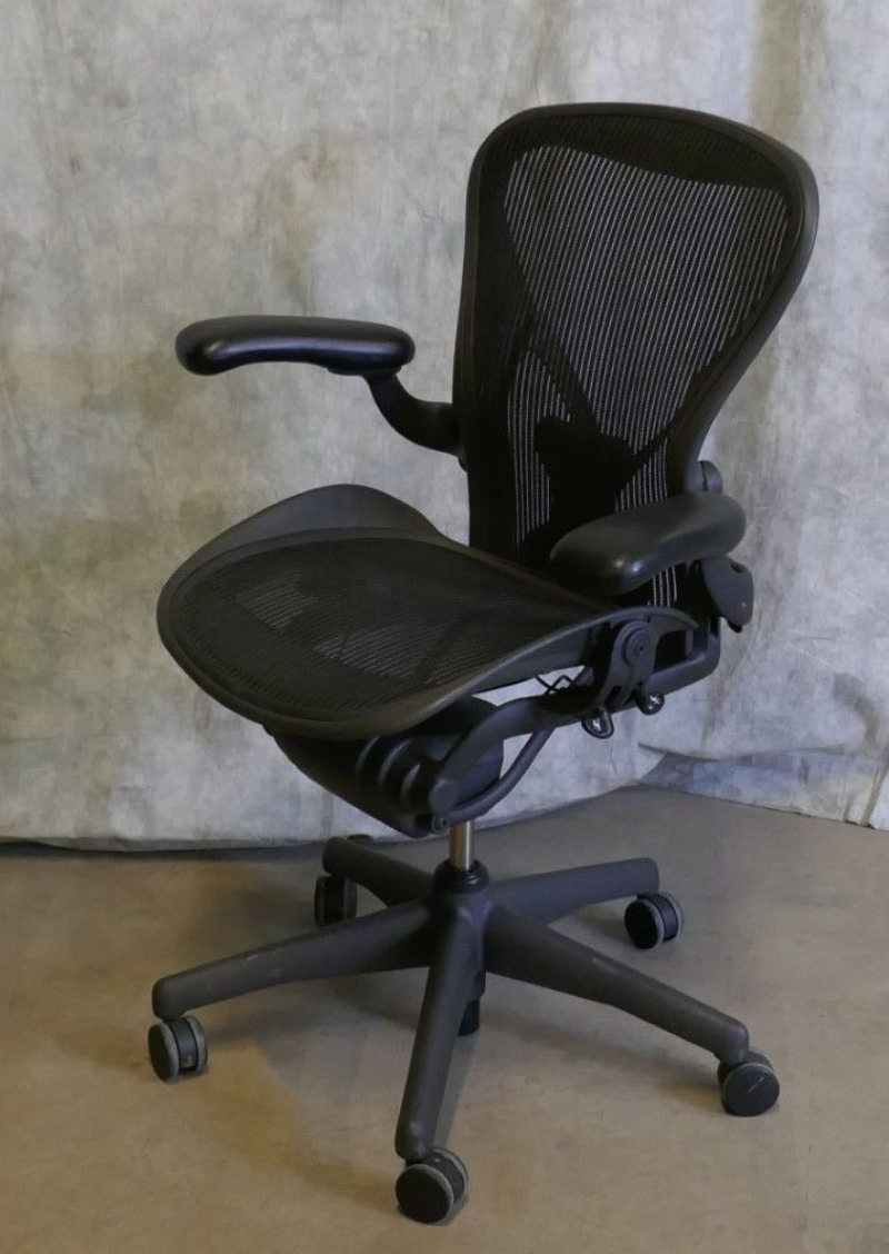 HERMAN MILLER AERO CHAIRs BLACK Size B Chadwick & Bill Stumpf FREE SHIP