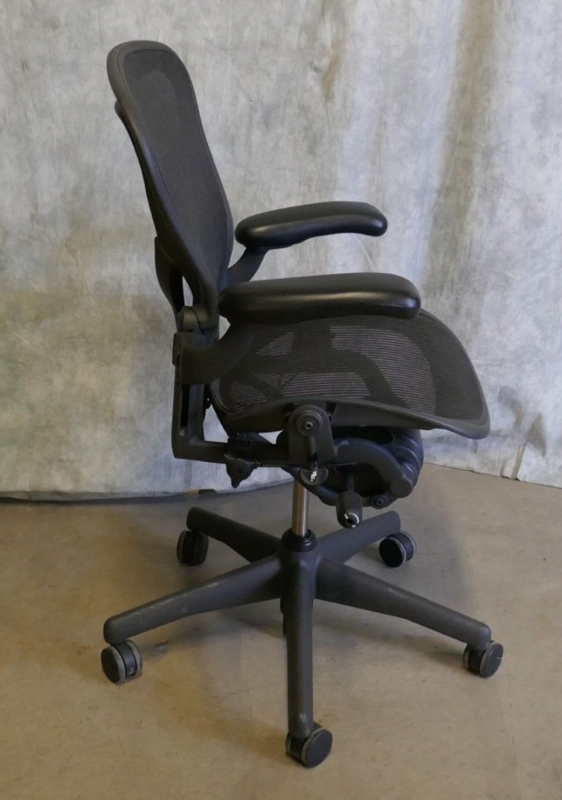 HERMAN MILLER AERO CHAIRs BLACK Size B Chadwick & Bill Stumpf FREE SHIP