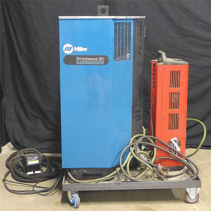 1PHASE MILLER TURNKEY SYNCROWAVE 351 TIG WELD / COOLARC 40 FREE SHIP