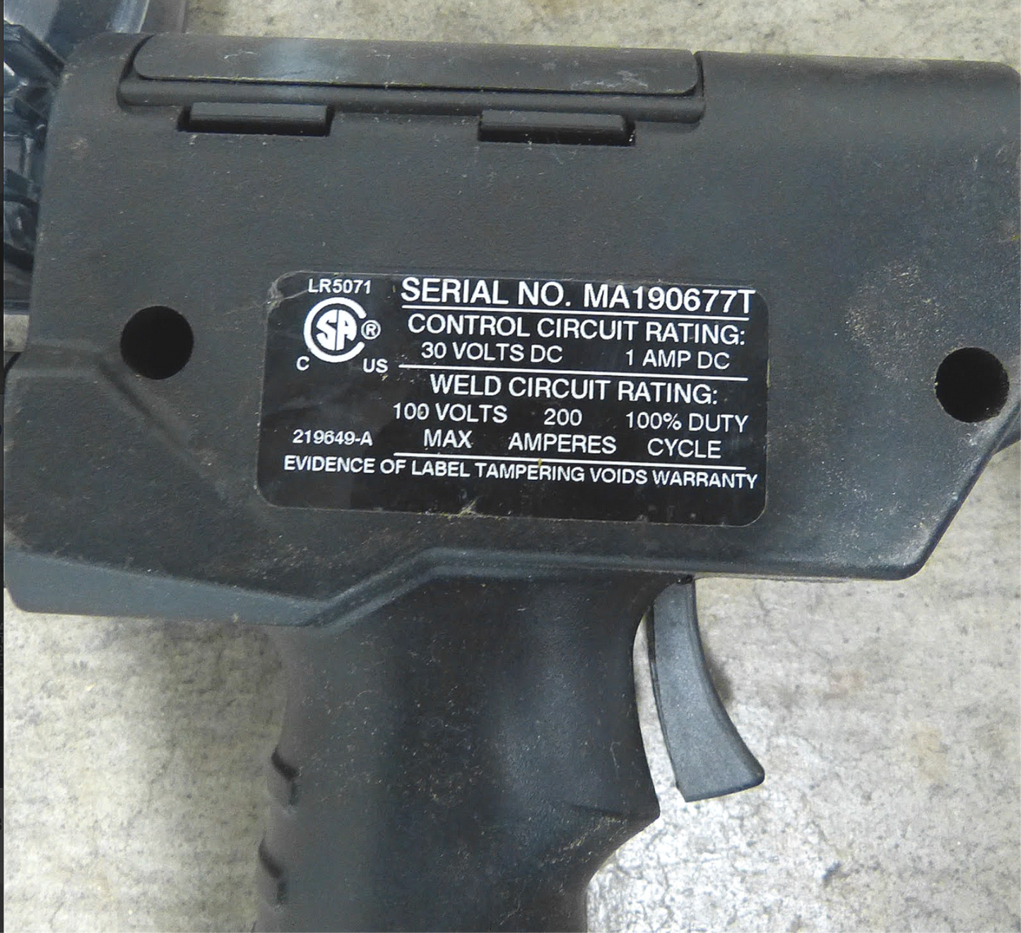 MILLER SPOOLMATIC 30A AIR COOLED SPOOL GUN & OPTIMA PULSING MACHINE WELD REMOTE