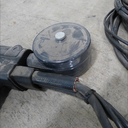 MILLER SPOOLMATIC 30A AIR COOLED SPOOL GUN & OPTIMA PULSING MACHINE WELD REMOTE