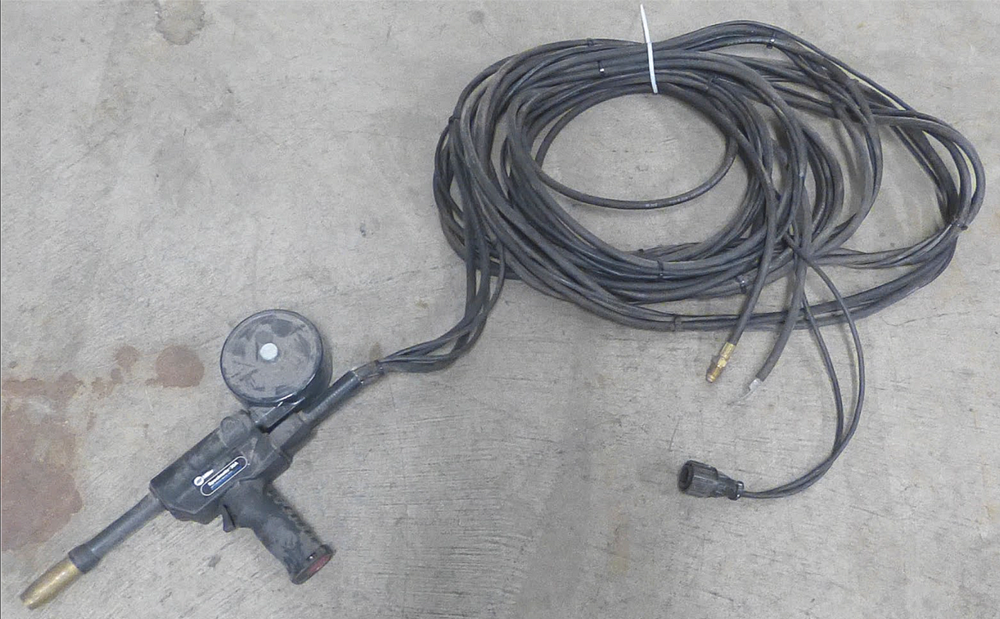 MILLER SPOOLMATIC 30A AIR COOLED SPOOL GUN & OPTIMA PULSING MACHINE WELD REMOTE