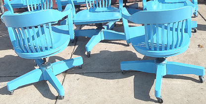 LOT 8 JASPER 980A GROUP BOSTON SOLID MAPLE WOOD SWIVEL OFFICE ARMCHAIRs FREESHIP