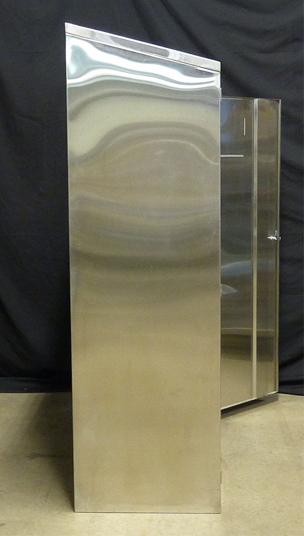 LAMINAR FLOW LAB CLEAN ROOM 48"x24"x78" STAINLESS STEEL STORAGE CABINET FREESHIP