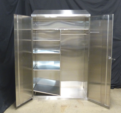 LAMINAR FLOW LAB CLEAN ROOM 48"x24"x78" STAINLESS STEEL STORAGE CABINET FREESHIP