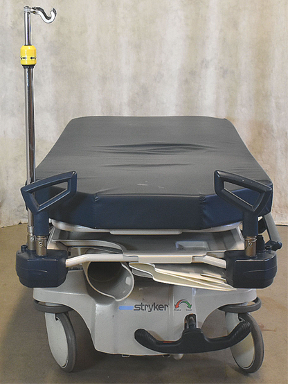 STRYKER 1015 BIG WHEEL HOSPITAL EMERGENCY MATTRESS GURNEY BED STRETCHER FREESHIP
