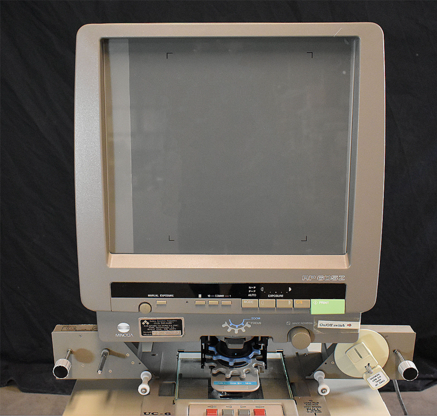 100% MINOLTA RP605Z MICROFICHE