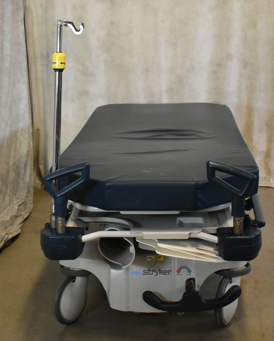 STRYKER 1015 BIG WHEEL HOSPITAL EMERGENCY MATTRESS GURNEY BED STRETCHER FREESHIP