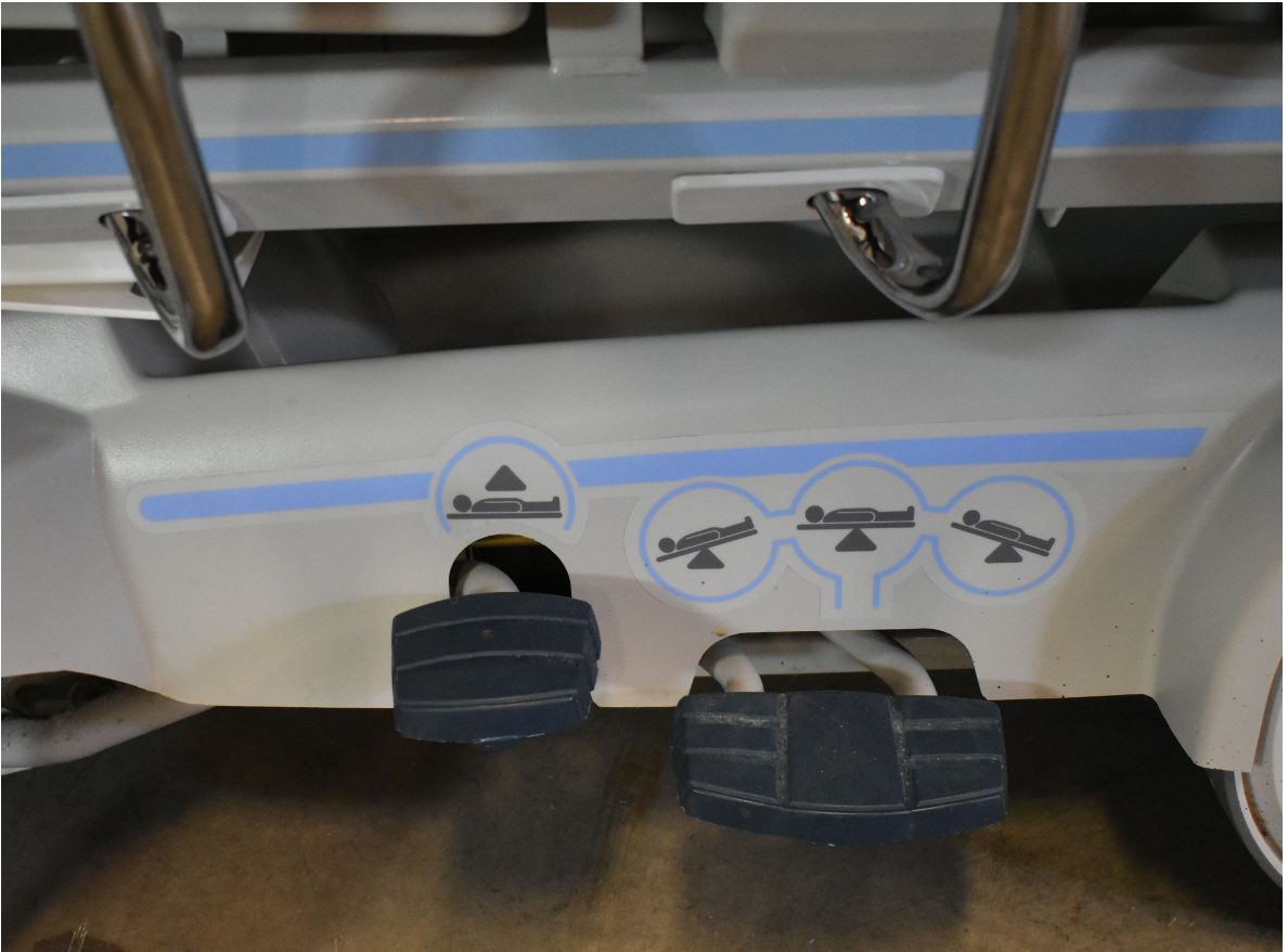 STRYKER 1015 BIG WHEEL & PAD HOSPITAL EMERGENCY GURNEY BED STRETCHER FREE SHIP