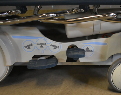 STRYKER 1015 BIG WHEEL & PAD HOSPITAL EMERGENCY GURNEY BED STRETCHER FREE SHIP