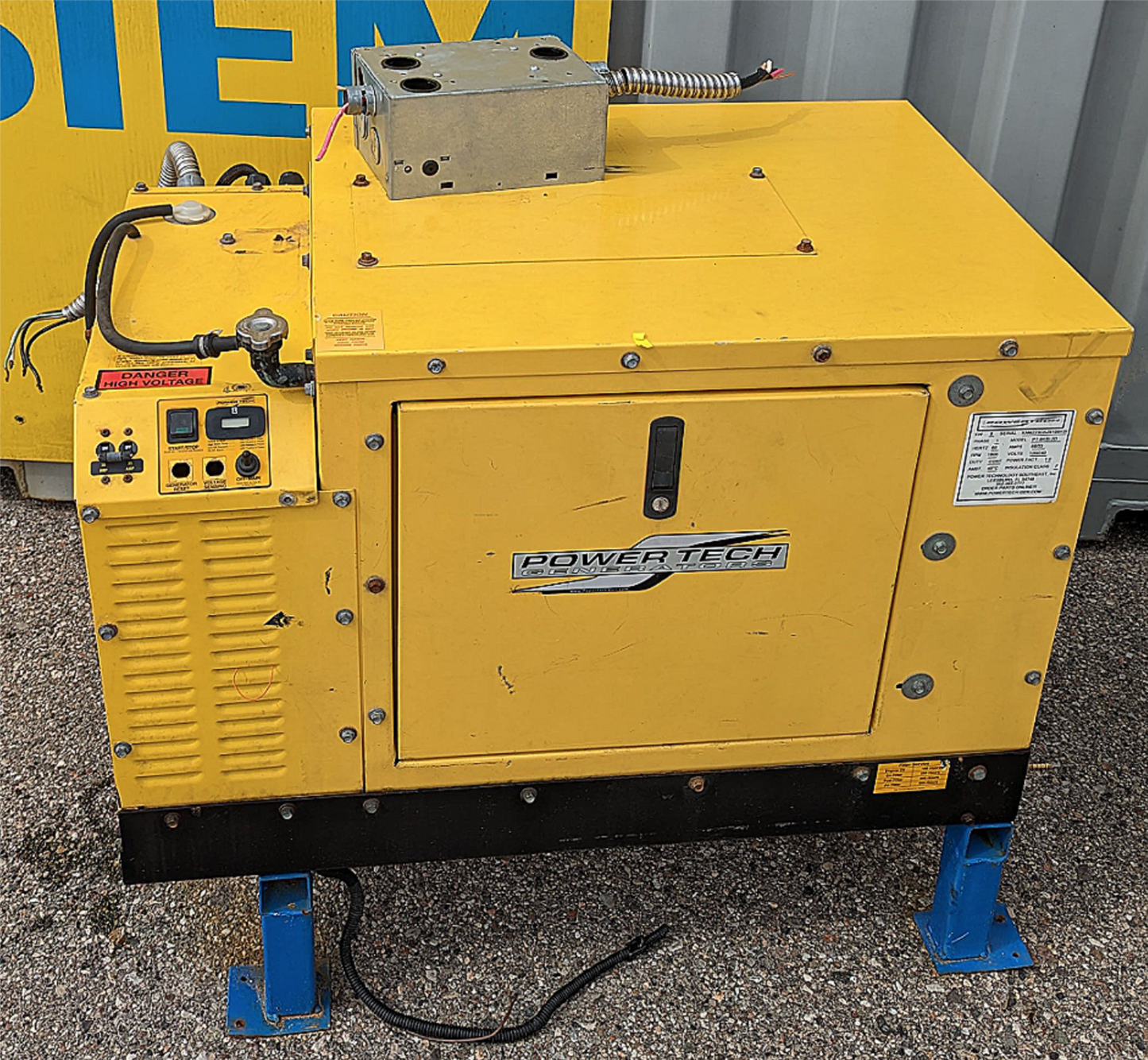 POWERTECH PT8KS1-2D 8KW DIESEL GENERATOR PLUS 50 GALLON ALUMINUM TANK FREE SHIP