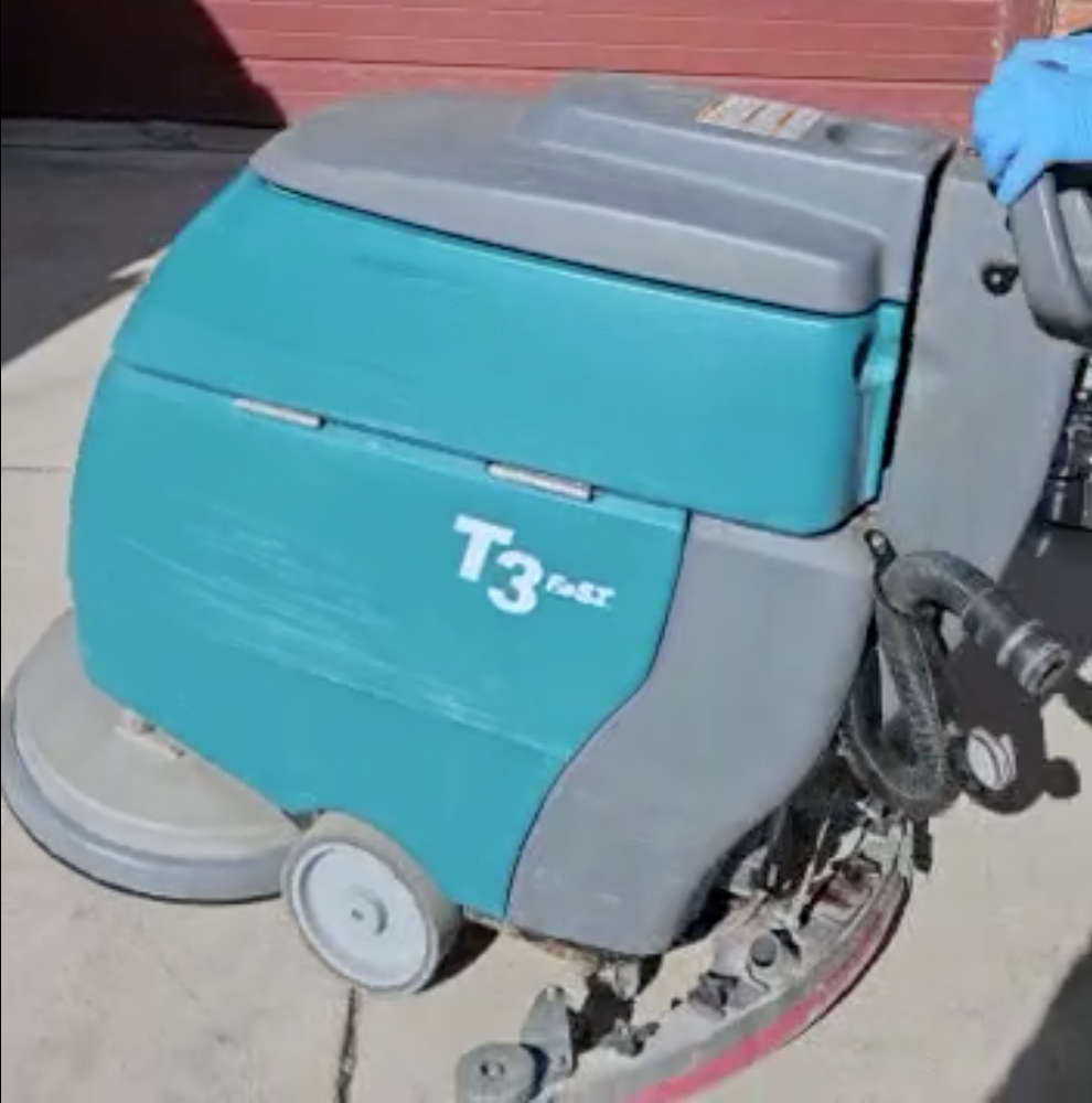 WARRANTY TENNANT T3 FAST20 WALKBEHIND BATTERY FLOOR SCRUBBER WATCHVIDEO FREESHIP