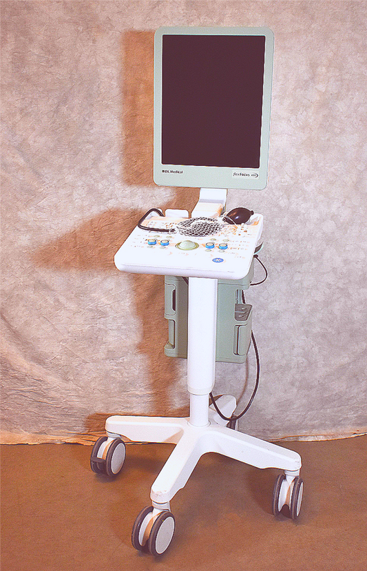 BK MEDICAL FLEX FOCUS 400 ULTRASOUND with CART no HDD (NO HARDRIVE) WATCH VIDEO