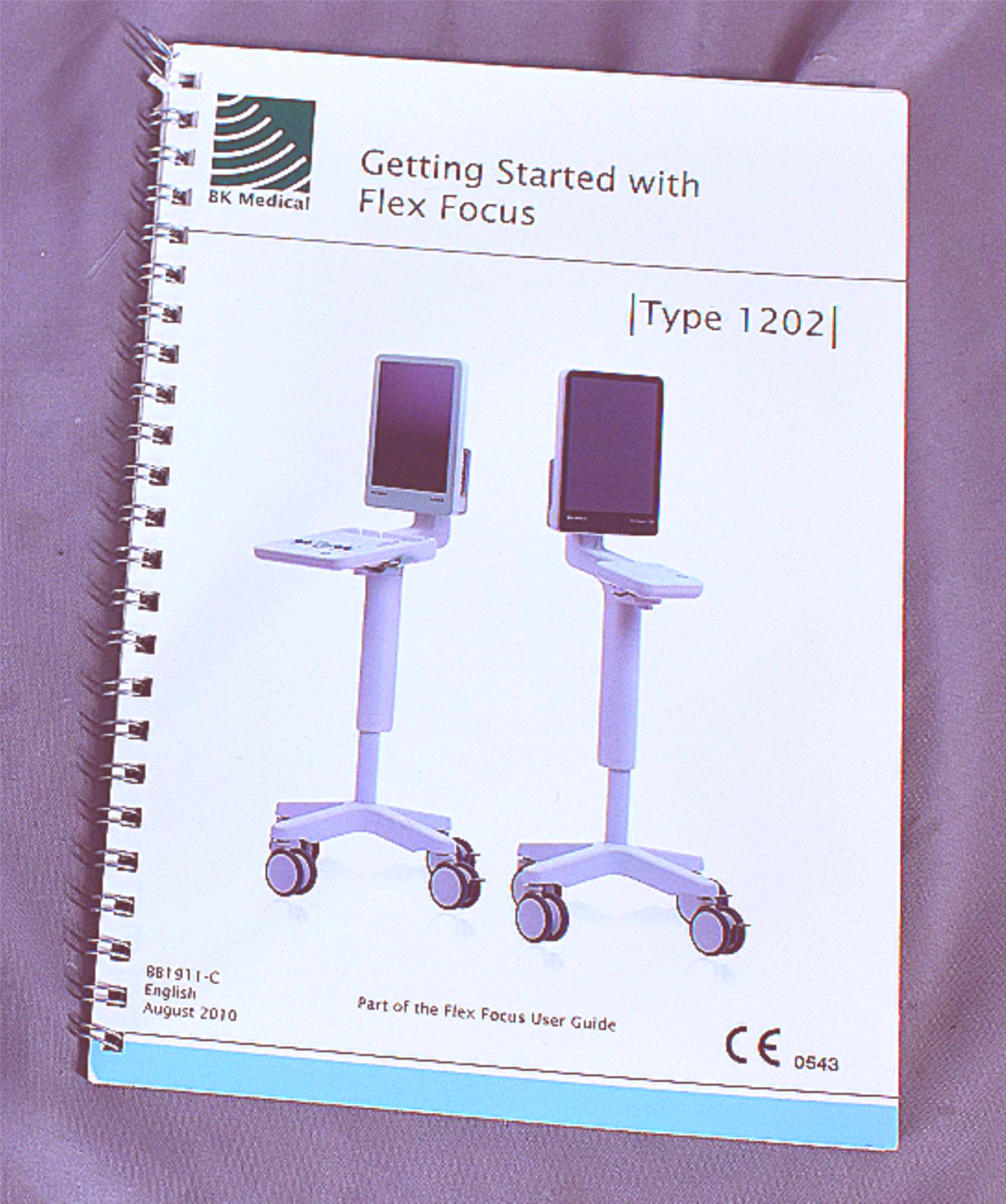 BK MEDICAL FLEX FOCUS 400 ULTRASOUND with CART no HDD (NO HARDRIVE) WATCH VIDEO