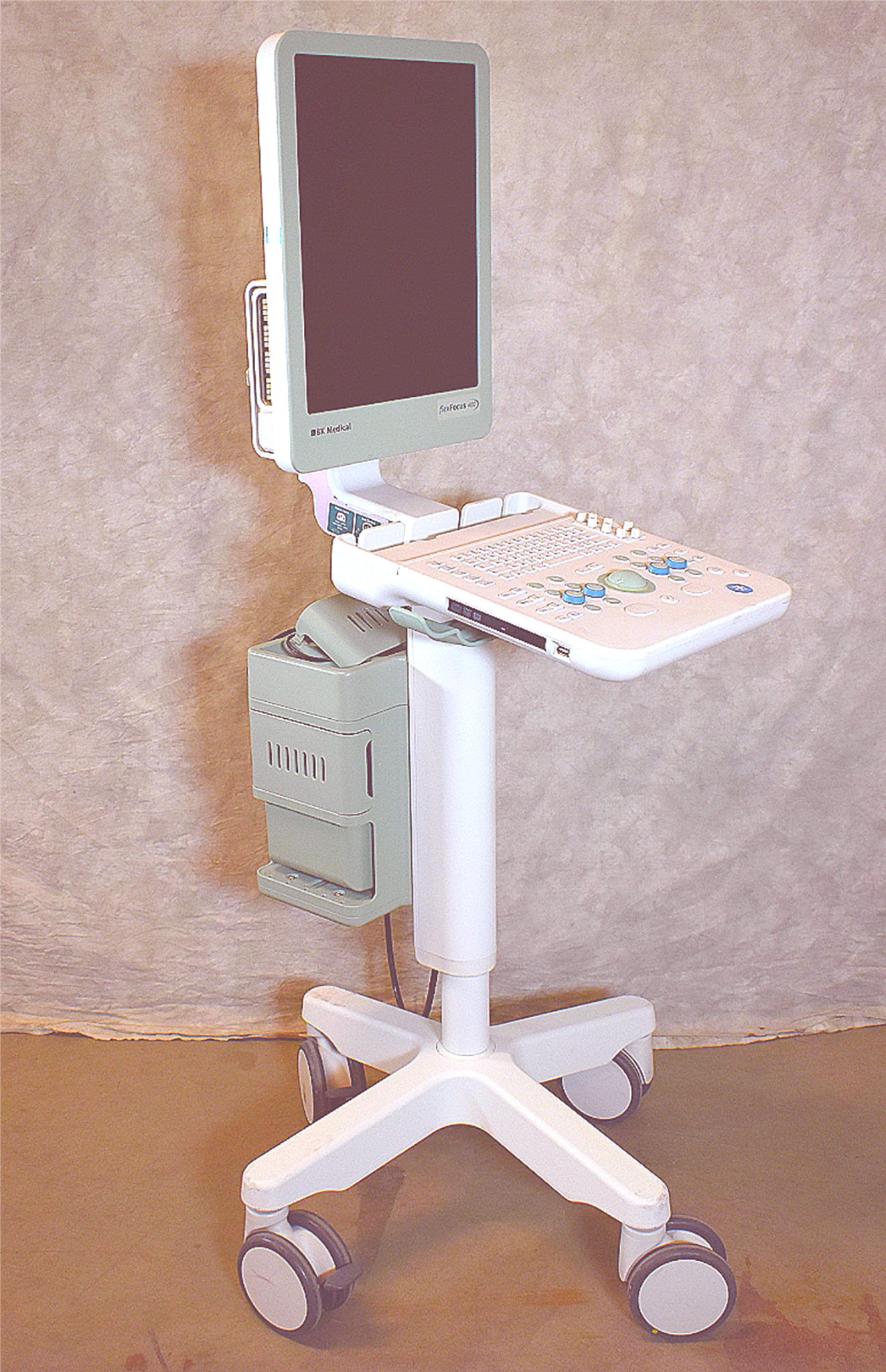 BK MEDICAL FLEX FOCUS 400 ULTRASOUND with CART no HDD (NO HARDRIVE) WATCH VIDEO