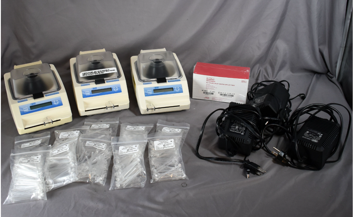 100%WARRANTY STI HEMATASTAT-II MICROHEMATOCRIT CENTRIFUGE TUBE HOLDER WATCHVIDEO