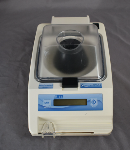 100%WARRANTY STI HEMATASTAT-II MICROHEMATOCRIT CENTRIFUGE TUBE HOLDER WATCHVIDEO