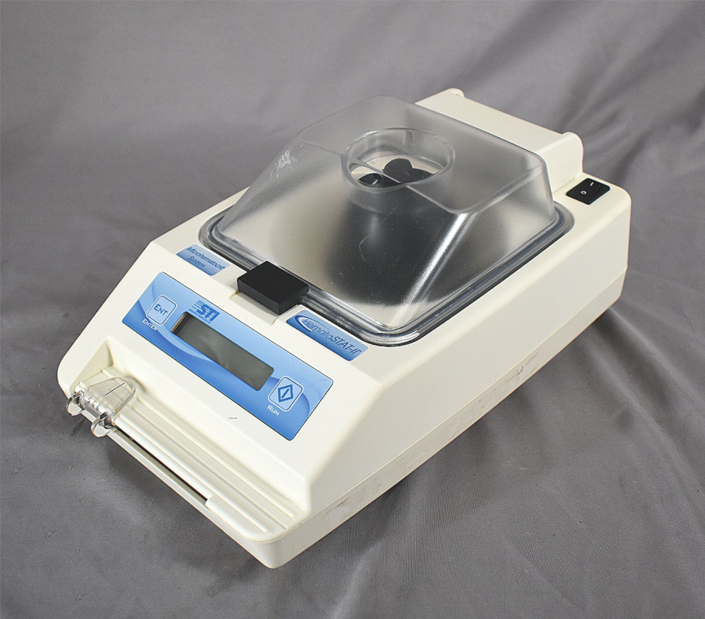 100%WARRANTY STI HEMATASTAT-II MICROHEMATOCRIT CENTRIFUGE TUBE HOLDER WATCHVIDEO