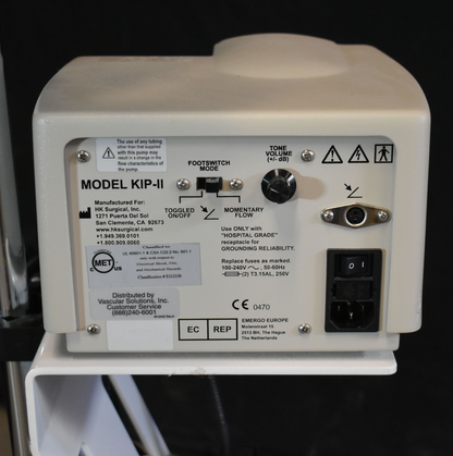WARRANTY KLEIN HK SURGICAL KIP-II INFILTRATION PUMP "NOCART" WATCHVIDEO FREESHIP
