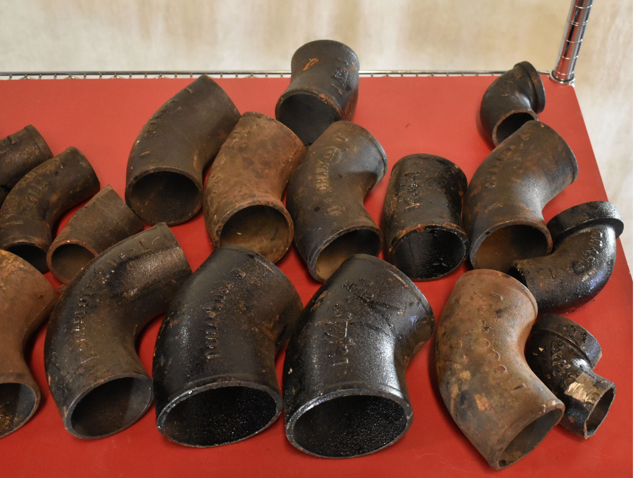 BRAND NEW 100%WARRANTY 33 CAST IRON FITTINGS ELBOWS TUBE FREESHIP