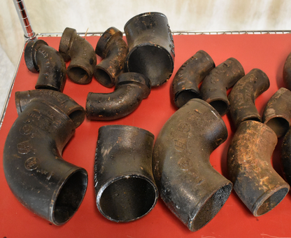 BRAND NEW 100%WARRANTY 33 CAST IRON FITTINGS ELBOWS TUBE FREESHIP