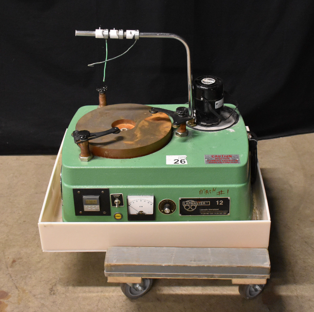 LAPMASTER 12 BENCH TOP OPEN FACE LAPPING POLISHING MACHINE WATCH VIDEO FREE SHIP