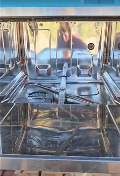 MEIKO FV 40.2G UNDERCOUNTER COMMERCIAL DISHWASHER PLUSTAND & 10TRAYS WATCH VIDEO