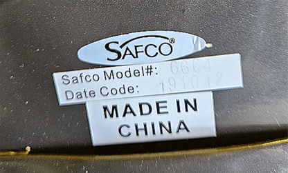 SIX SAFCO 6664 DIESEL SWIVEL HIGH BASE ADJUSTABLE INDUSTRIAL STOOL RECYC/LEATHER