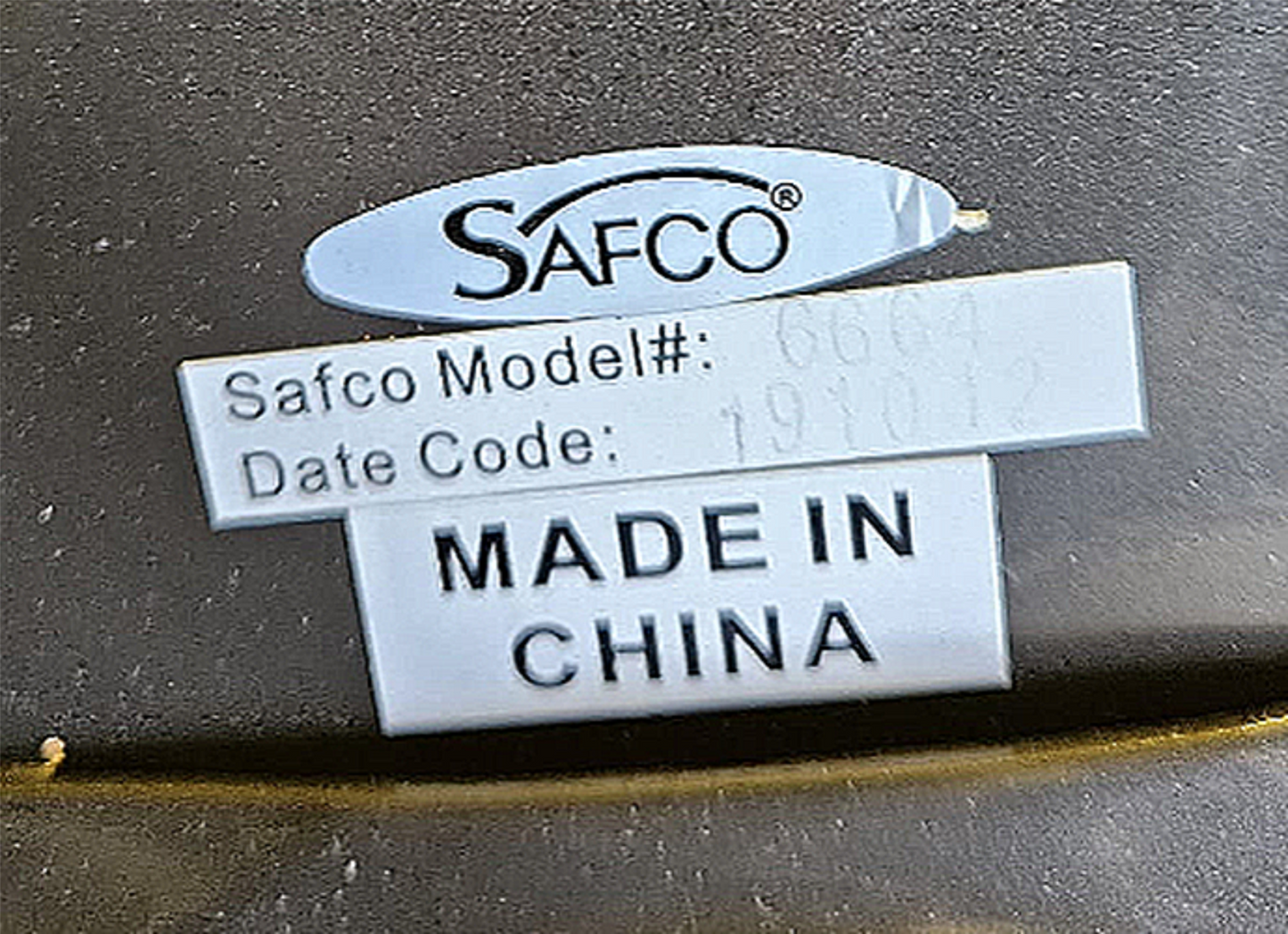 SIX SAFCO 6664 DIESEL SWIVEL HIGH BASE ADJUSTABLE INDUSTRIAL STOOL RECYC/LEATHER