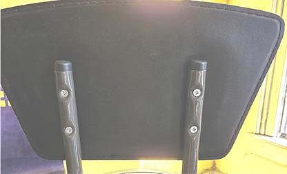 SIX SAFCO 6664 DIESEL SWIVEL HIGH BASE ADJUSTABLE INDUSTRIAL STOOL RECYC/LEATHER