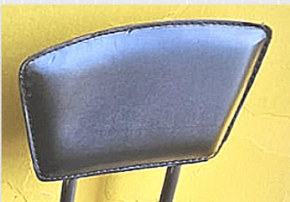 SIX SAFCO 6664 DIESEL SWIVEL HIGH BASE ADJUSTABLE INDUSTRIAL STOOL RECYC/LEATHER