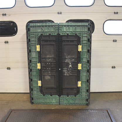 RARE 1500LBS ROPAK COLLAPSIBLE BULK CRATE STACKABLE PLASTIC 65"x50"x34" FREESHIP