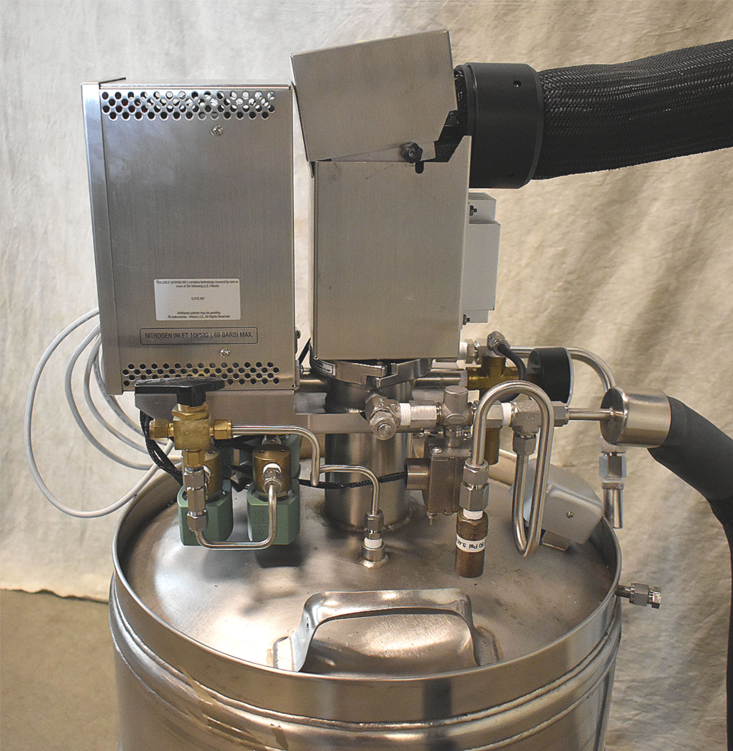 -180°C TA INSTRUMENTS LNCS CONTROLLER CRYOFAB CFL50 50L NITROGEN PRESSURE VESSEL
