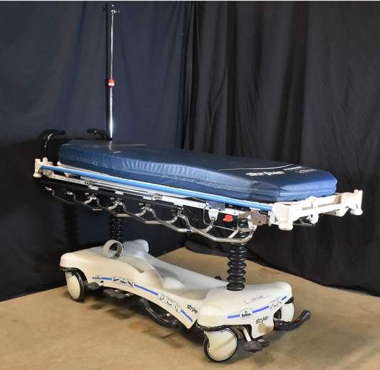 WARRANTY STRYKER® 1231 MEDICAL BED GURNEY ADJUSTABLE w/ MATTRESS FREEBUSINESSHIP