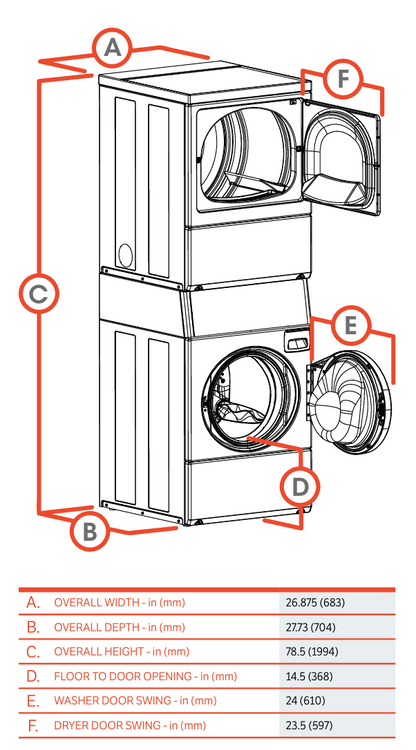 SPEED QUEEN ELECT WASHER DRYER COMBO FRONTLOAD 90DAYWARRANTY WATCHVIDEO FREESHIP