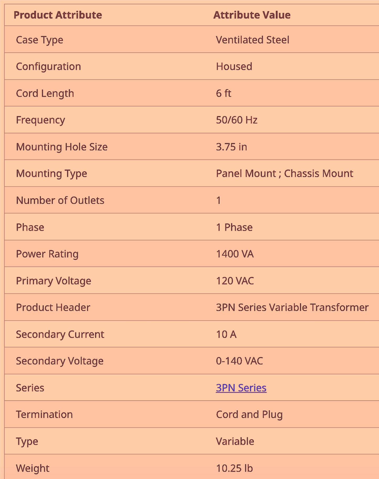 STACO 3PN1010BA VARIABLE TRANSFORMER 10A ANALOG DISPLAY 90DAY-WARRANTY FREE SHIP