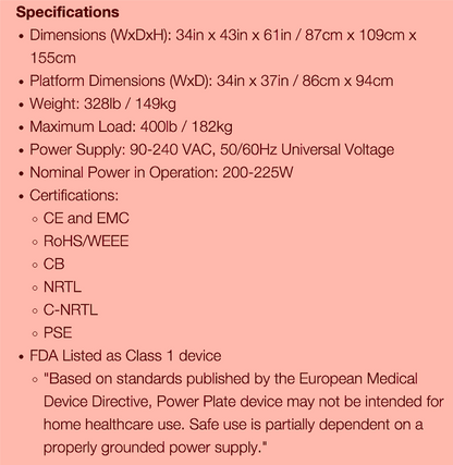 90DAYWARRANTY POWER PLATE® NEXT GENERATION VIBRATION EXERCISE MACHINE WATCHVIDEO