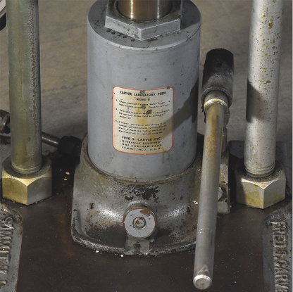 FRED S CARVER Model B 24 TON LABORATORY PRESSURE PRESS 90DAYWARRANTY FREE SHIP